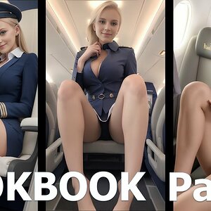 [HD 9:16] Flight Attendant Cosplay Part 2 , Stewardess , AI Lookbook, #photoshoot