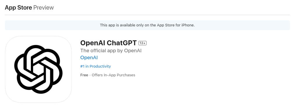 Вышло приложение ChatGPT для iOS0