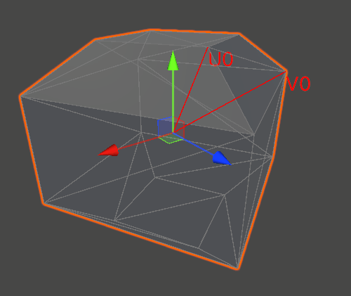 Анимация 1. Две произвольные вершины u0 и v0 из первой геометрии2