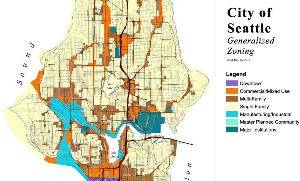 Карта зонирования центра Сиэтла | Publicola5