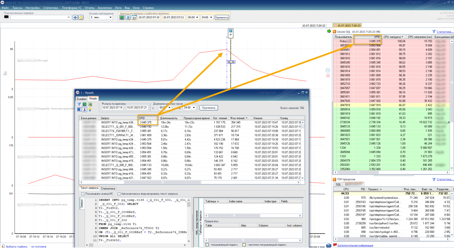 Мониторинг PostgreSQL. Новые возможности анализа производительности 1С и других систем. Часть 1: счётчики4