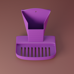3D-печатная модель держателя щетки и мыльницы