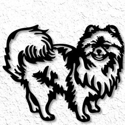 померанская собака настенное искусство помпон настенный декор