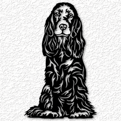 Ирландский сеттер собака настенное искусство реалистичная собака настенный декор 2d искусство